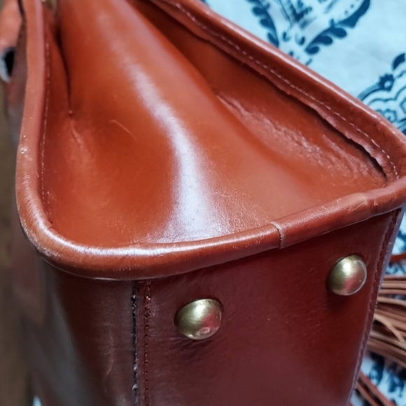 Patricia Nash Leather Small Satchel, Vintage - Picture 8 of 16